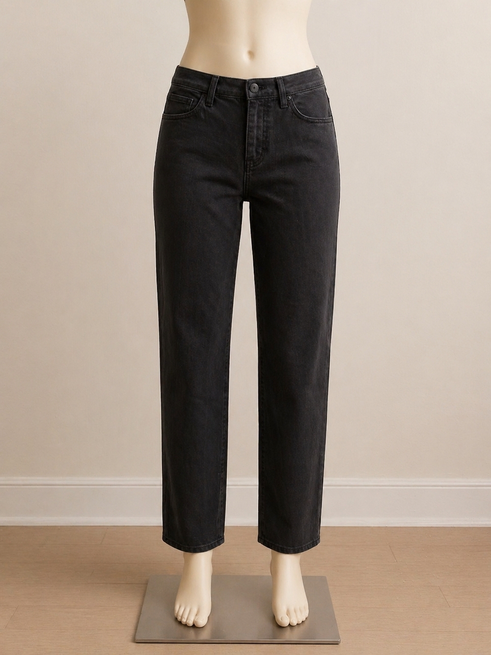 Ralph Lauren Black Straight-Leg Jeans Classic Dark Wash Pre-owned Size 4